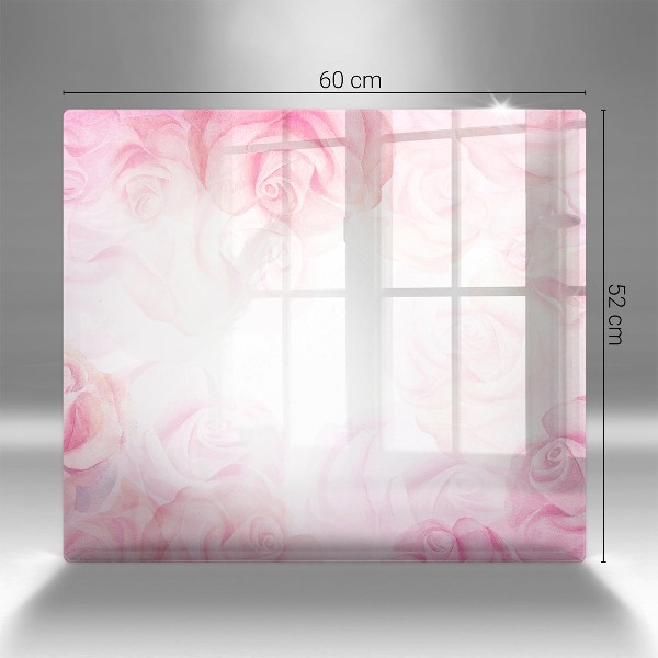 Grave candle coaster Background delicate roses