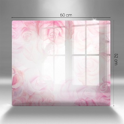 Grave candle coaster Background delicate roses