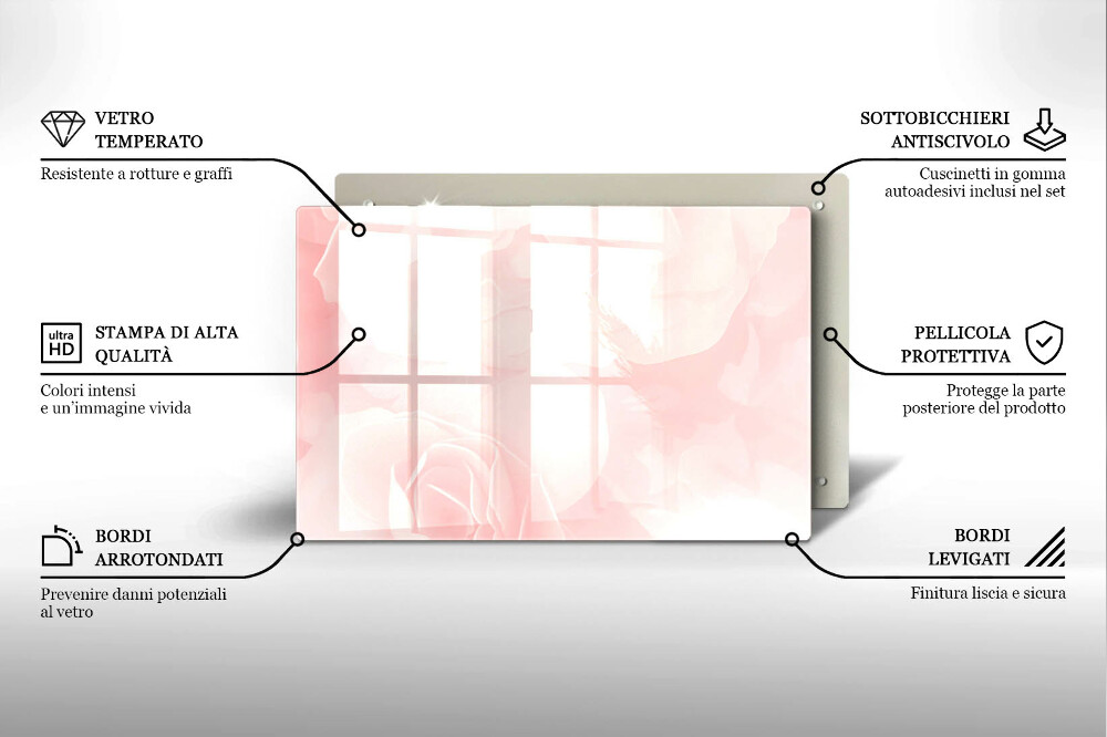 Glass candle plate Background pastel roses