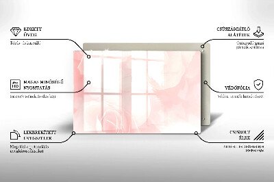 Glass candle plate Background pastel roses