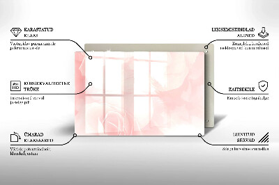 Glass candle plate Background pastel roses