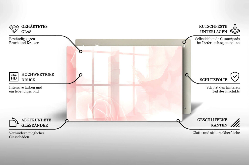 Glass candle plate Background pastel roses