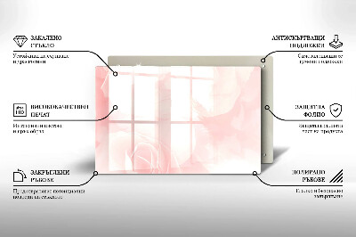 Glass candle plate Background pastel roses