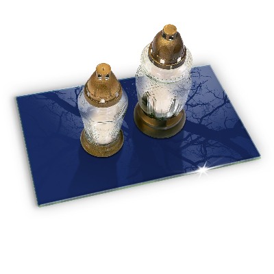 Grave candle coaster Color blue