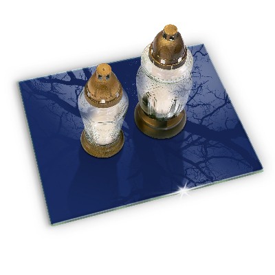 Grave candle coaster Color blue