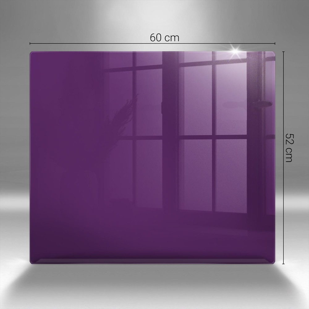 Glass candle plate Color purple