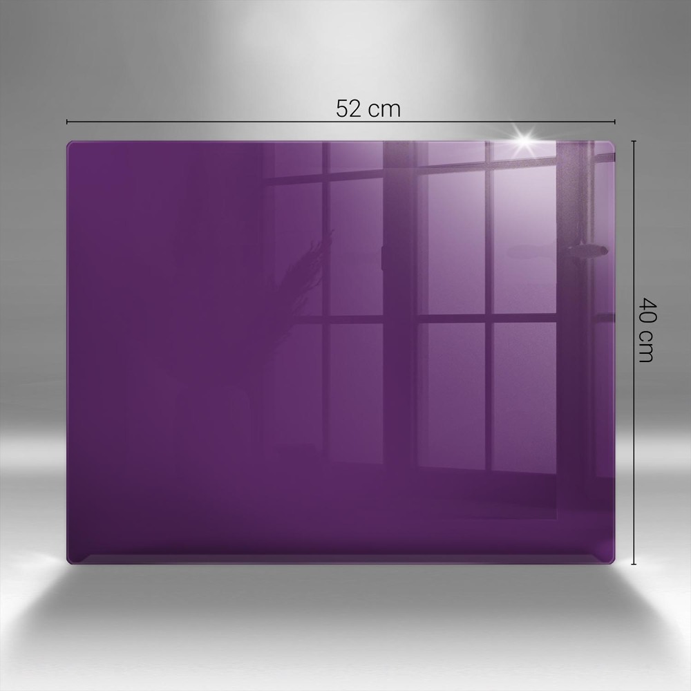 Glass candle plate Color purple