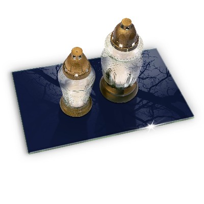 Grave candle coaster Color navy blue