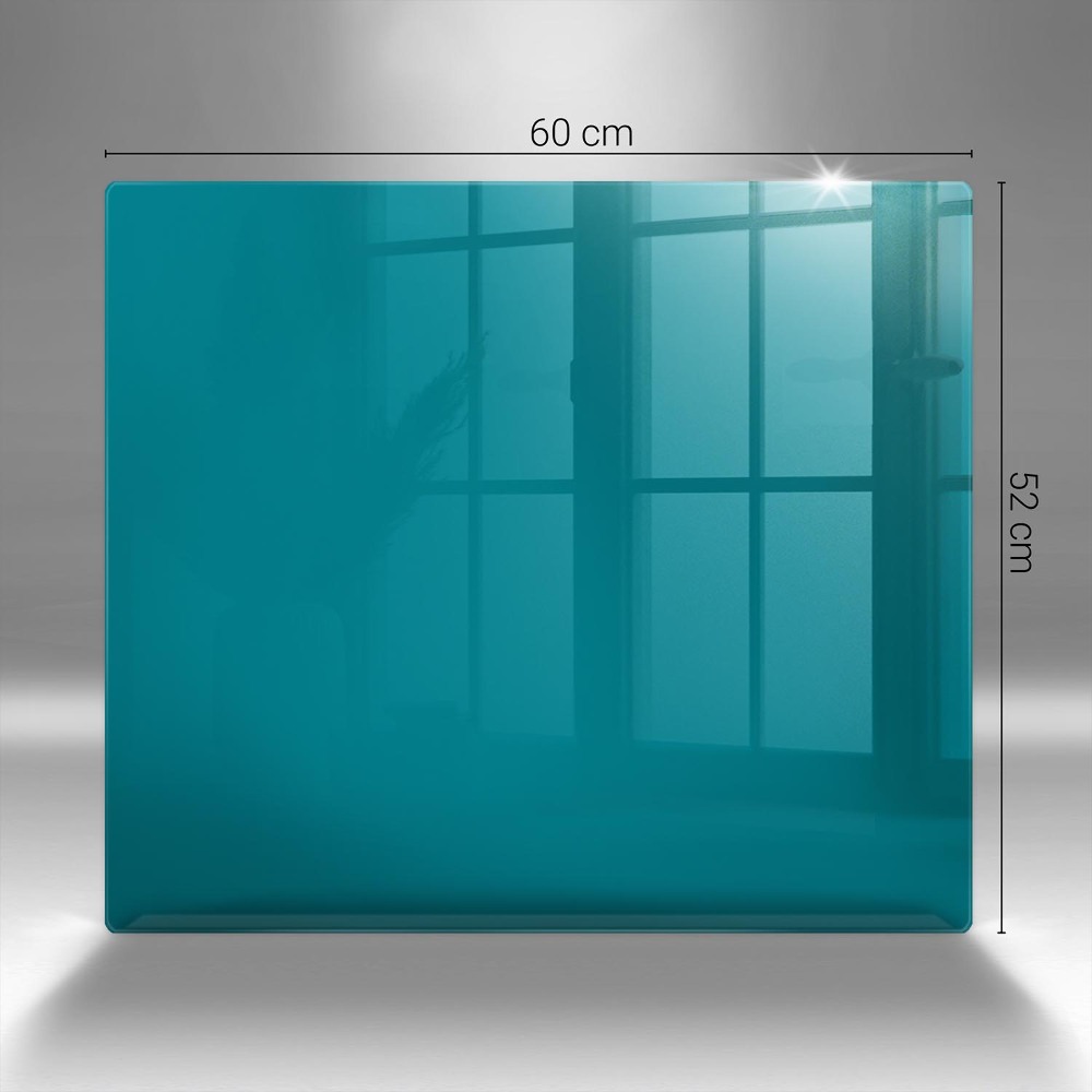 Glass candle plate Color turquoise