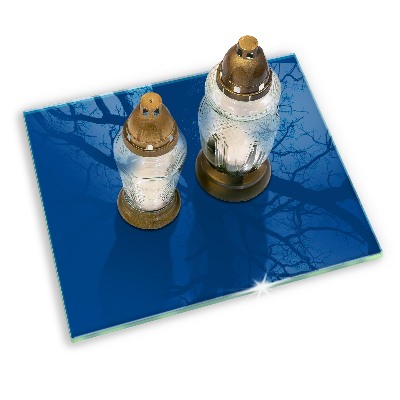 Grave candle coaster Color blue