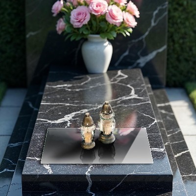 Grave candle coaster Color black