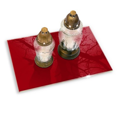 Grave candle coaster Color red