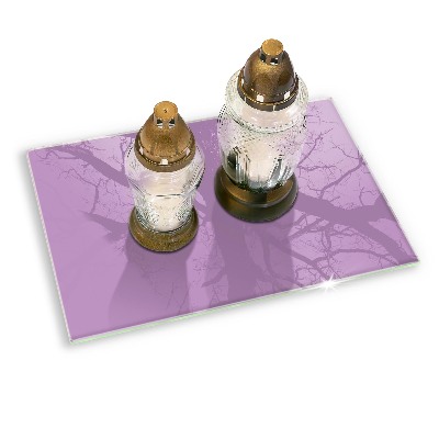 Grave candle coaster Color purple