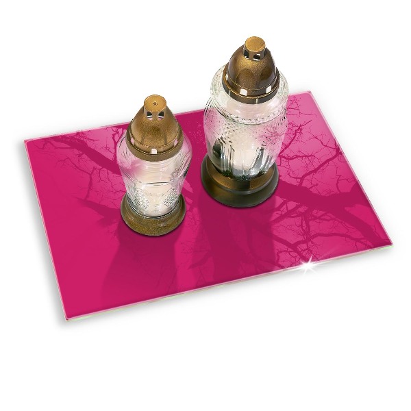 Grave candle coaster Color pink