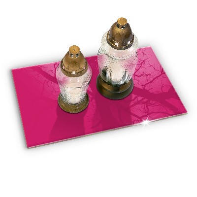 Grave candle coaster Color pink