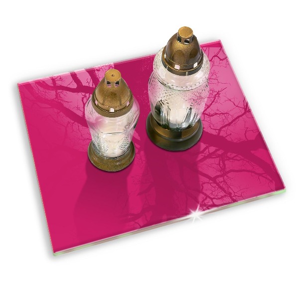 Grave candle coaster Color pink