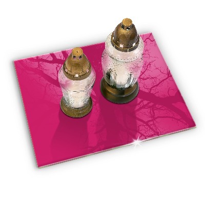 Grave candle coaster Color pink