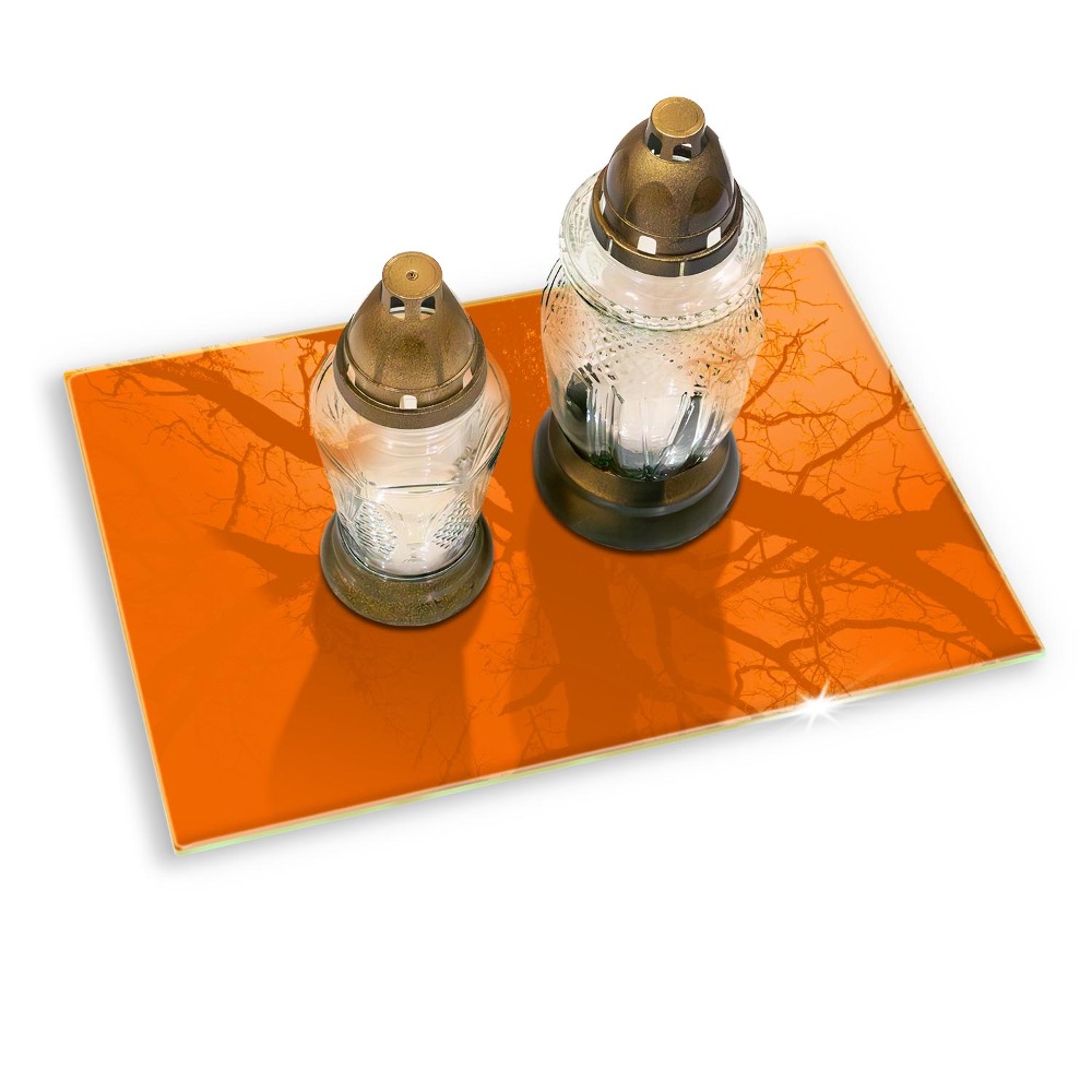 Grave candle coaster Color orange