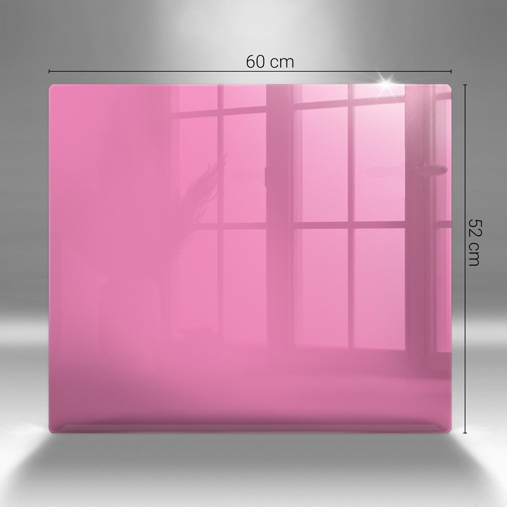 Glass candle plate Color pink