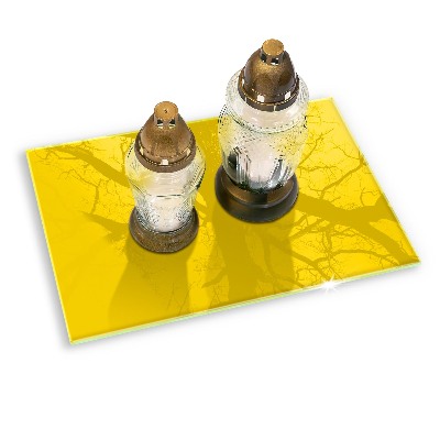 Grave candle coaster Color yellow