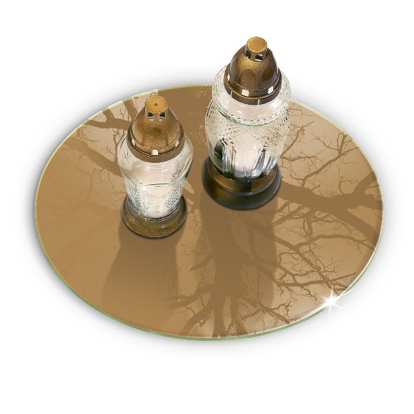 Grave candle coaster Color beige