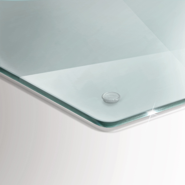 Round grave candle coaster transparent