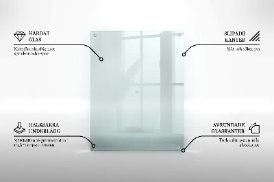 Round grave candle coaster transparent