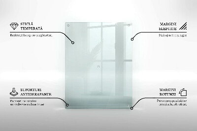 Round grave candle coaster transparent