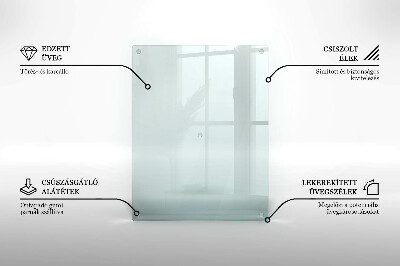 Round grave candle coaster transparent