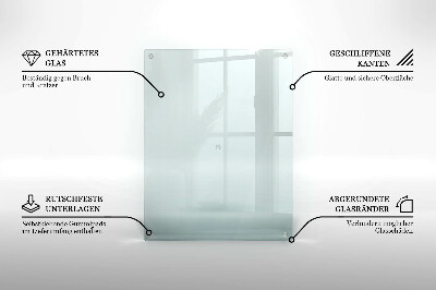 Round grave candle coaster transparent