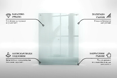 Round grave candle coaster transparent