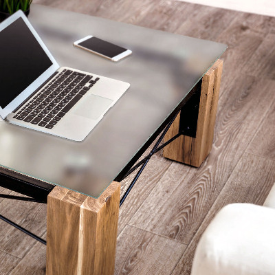 Square glass to coffee table Semitransparent