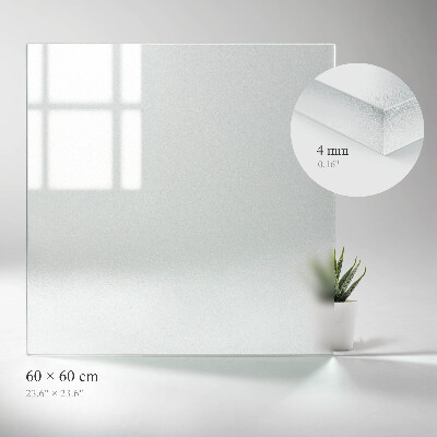 Square glass to coffee table Semitransparent