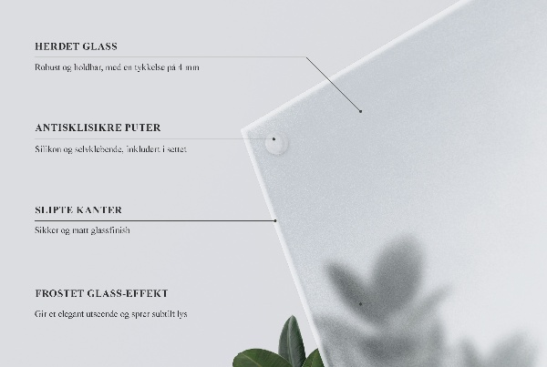 Square glass to coffee table Semitransparent