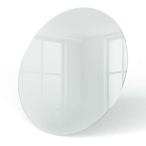 Round glass to coffee table Semitransparent