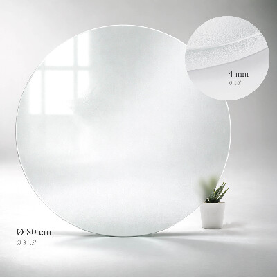 Round glass to coffee table Semitransparent