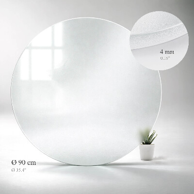 Round glass to coffee table Semitransparent