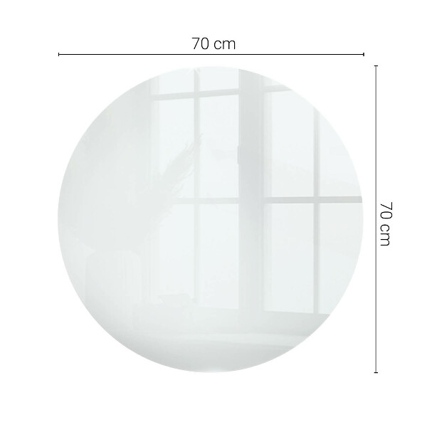Glass table Color white smooth