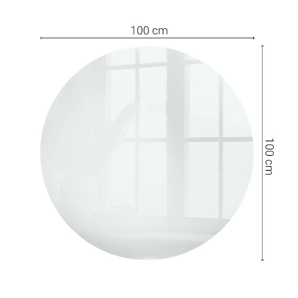 Glass table Color white smooth
