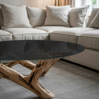 Glass table Color black smooth