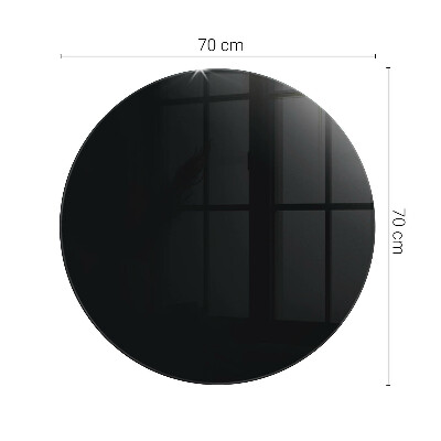 Glass table Color black smooth