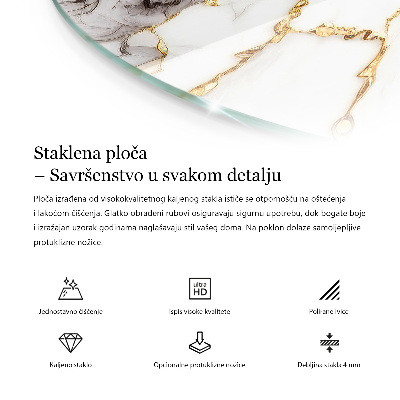 Glass table Marble texture pattern