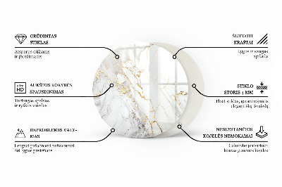 Glass table Marble texture pattern