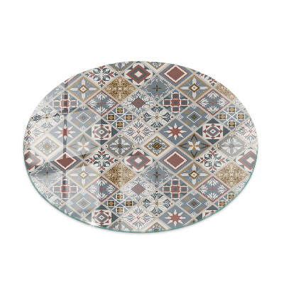 Glass table Mosaic pattern with ornaments