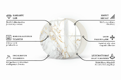 Glass table Mosaic pattern with ornaments