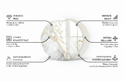Glass table Mosaic pattern with ornaments