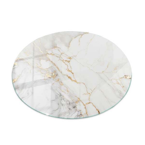 Glass table Elegant marble with veins