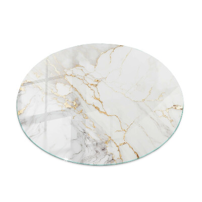 Glass table Elegant marble with veins