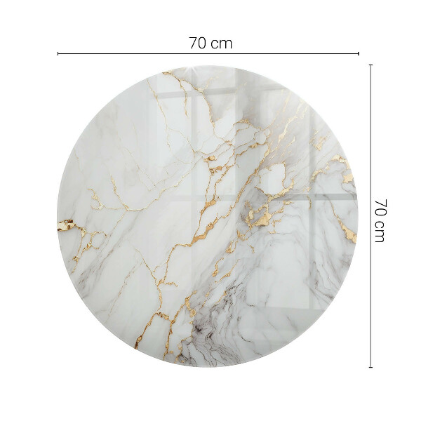 Glass table Elegant marble with veins