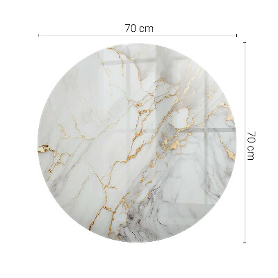 Glass table Elegant marble with veins